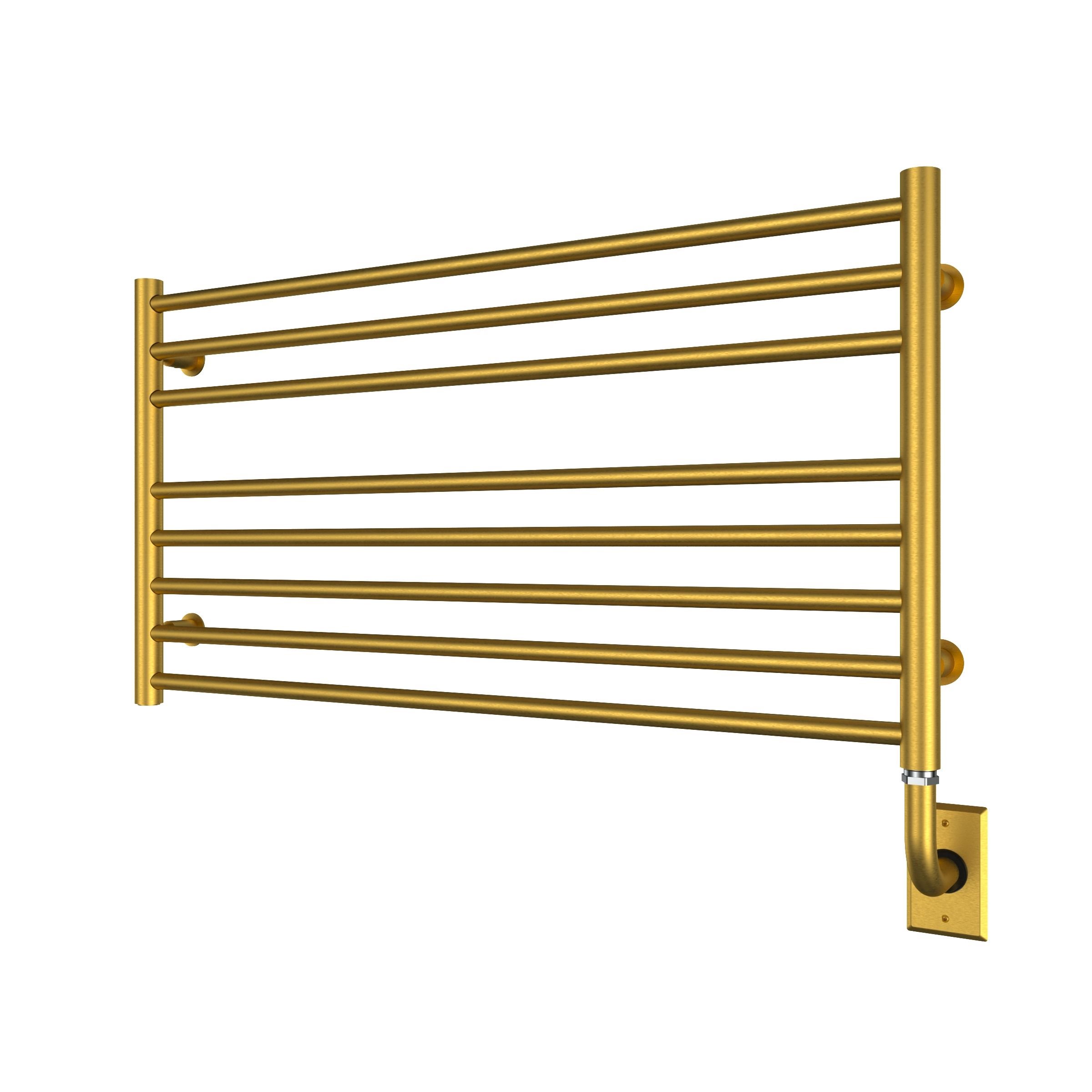 ICO Bath W4608 Tuzio Sorano 35.5"x19" Electric Hardwired Towel Warmer - PVD Brushed Gold