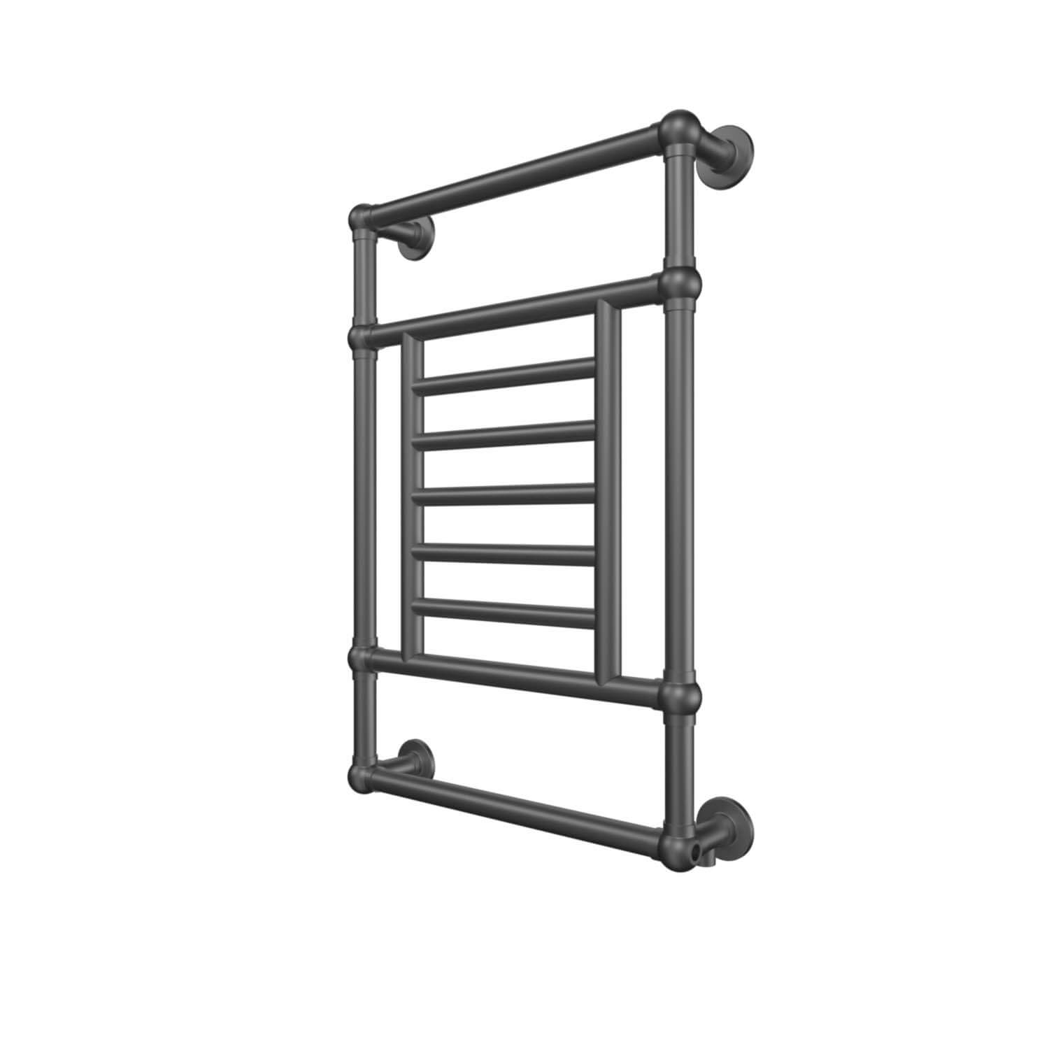 ICO Bath W6084 Tuzio Thames Thames Electric Hardwired Wall-Mounted Towel Warmer - Brushed Nickel