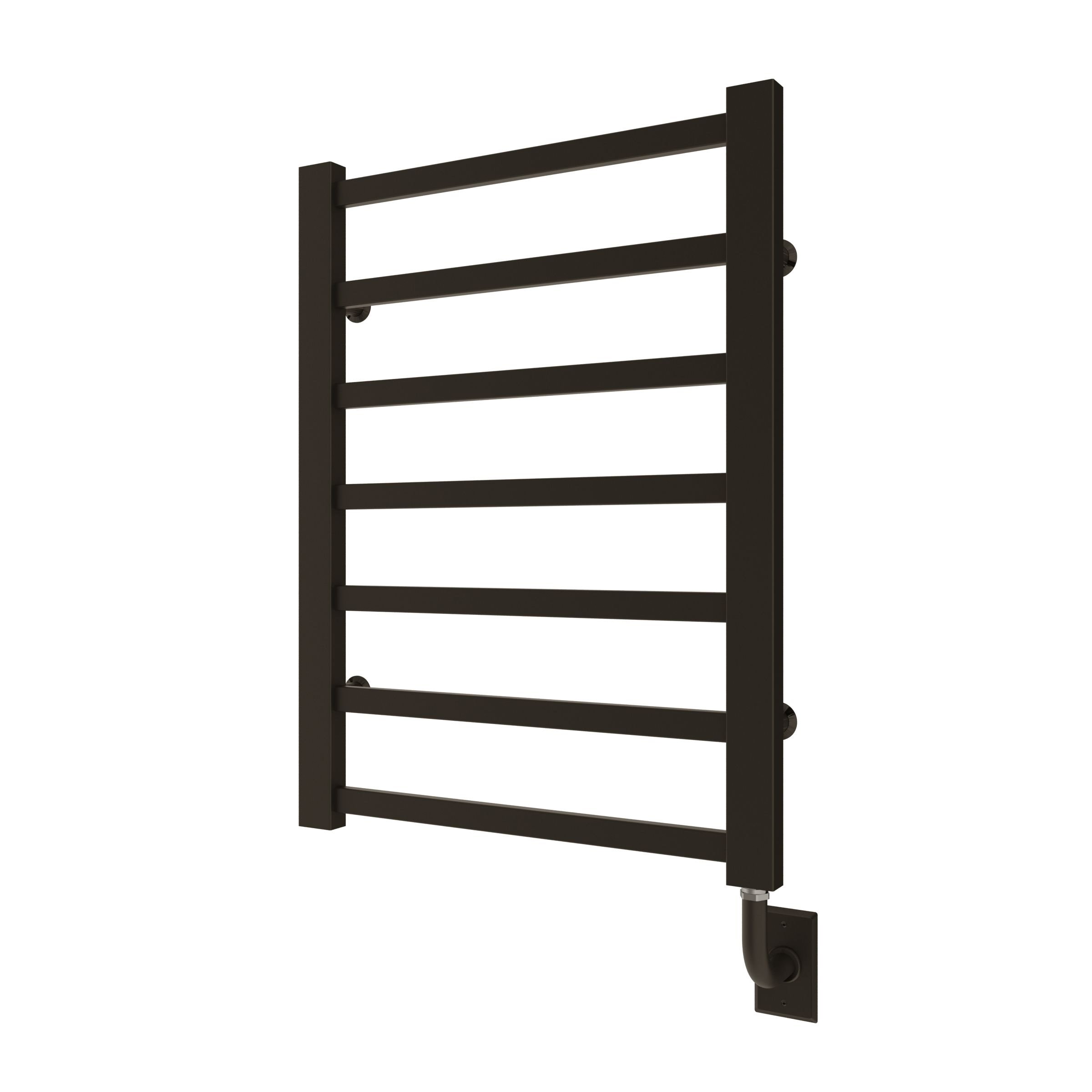 ICO Bath W7025 Tuzio Milano 23.5"x31" Electric Hardwired Towel Warmer - Matte Black