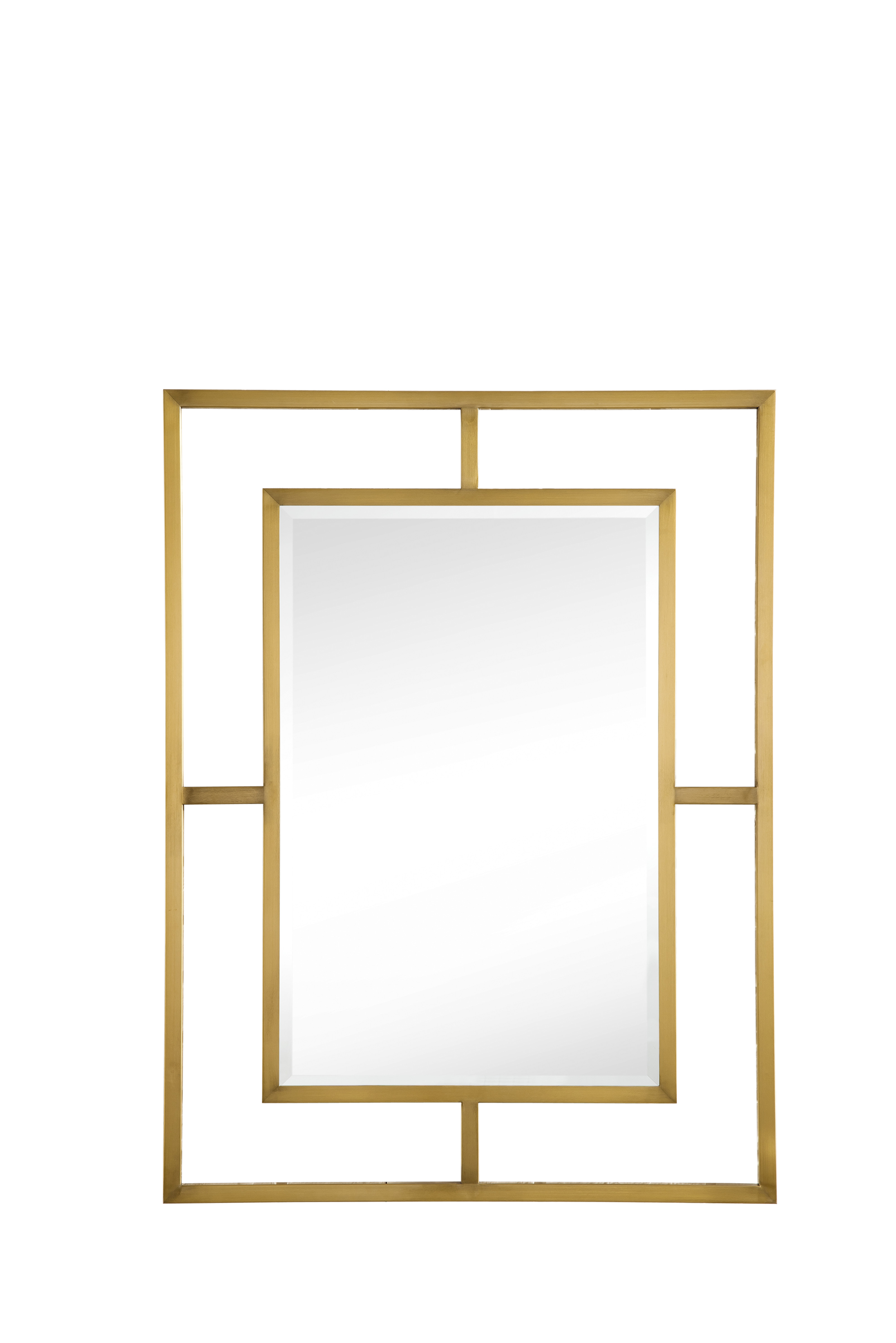 James Martin 105-M30-RGD Boston 30" Rectangular Mirror, Radiant Gold - Click Image to Close