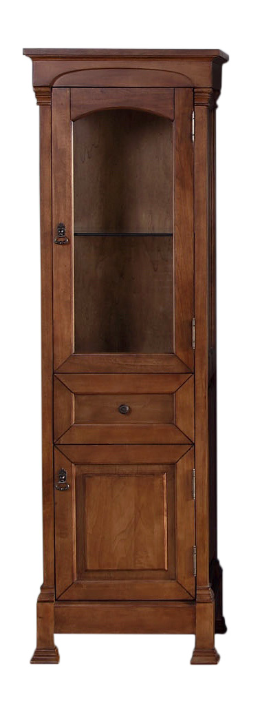 James Martin 147-114-5076 Brookfield Linen Cabinet, Country Oak - Click Image to Close