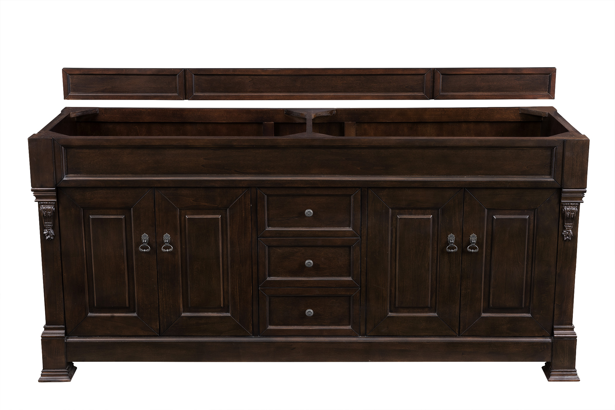 James Martin 147-114-5761 Brookfield 72" Burnished Mahogany Double Vanity