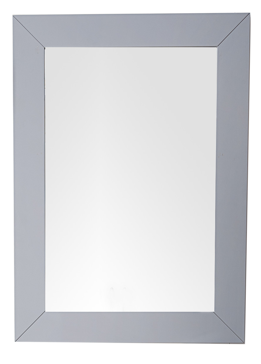 James Martin 148-M29-SL Weston 29" Rectangular Mirror, Silver Gray