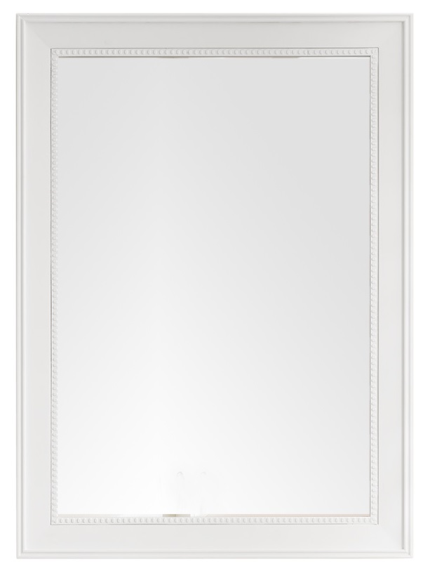 James Martin 157-M29-BW Bristol 29" Rectangular Mirror, Bright White - Click Image to Close