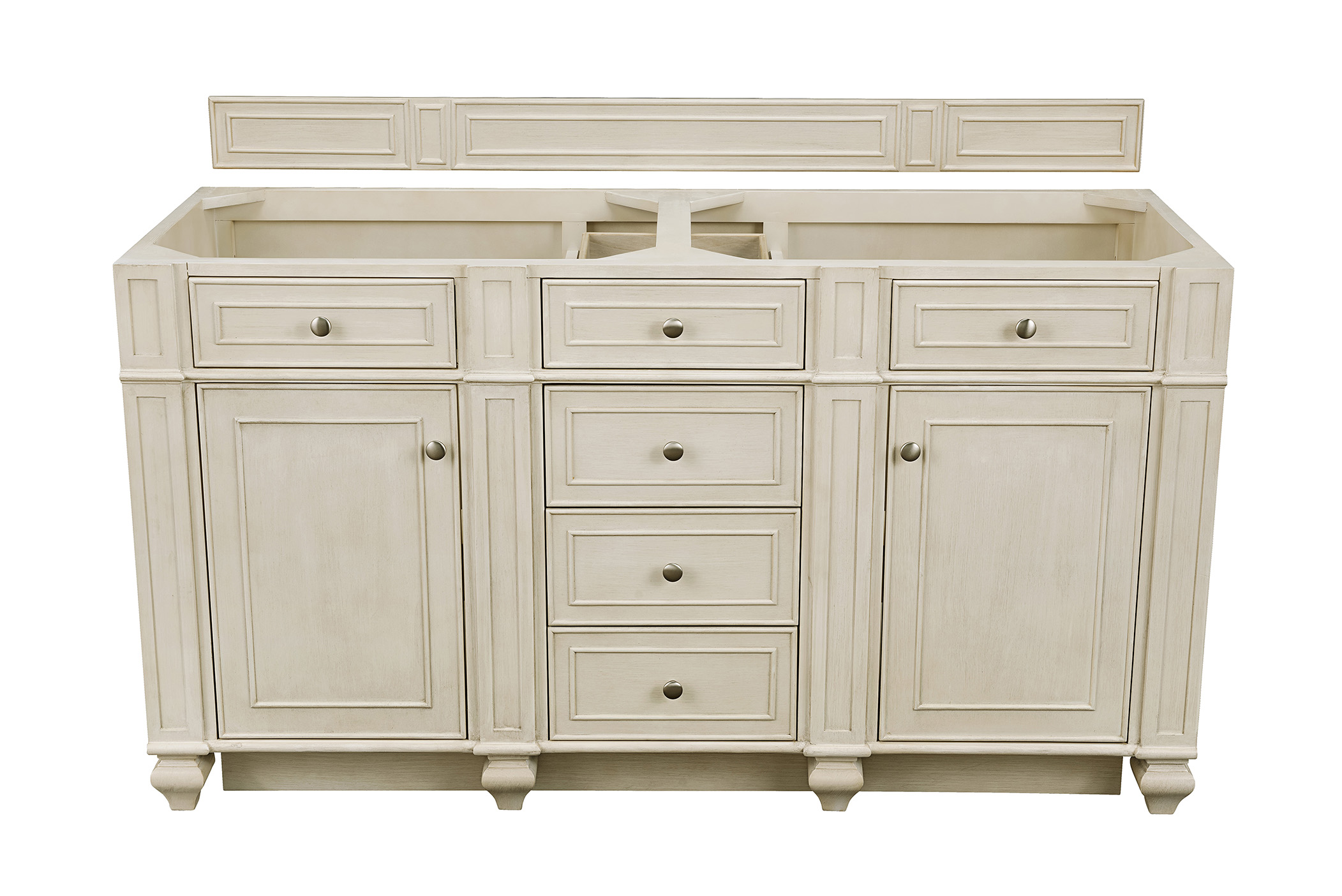 James Martin 157-V60D-VV Bristol 60" Double Vanity, Vintage Vanilla