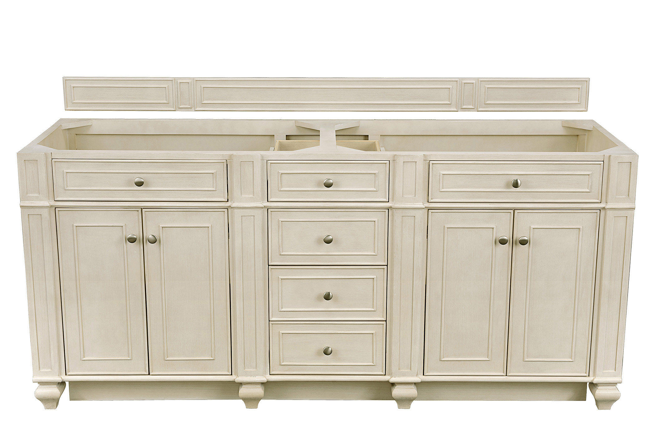 James Martin 157-V72-VV Bristol 72" Double Vanity, Vintage Vanilla