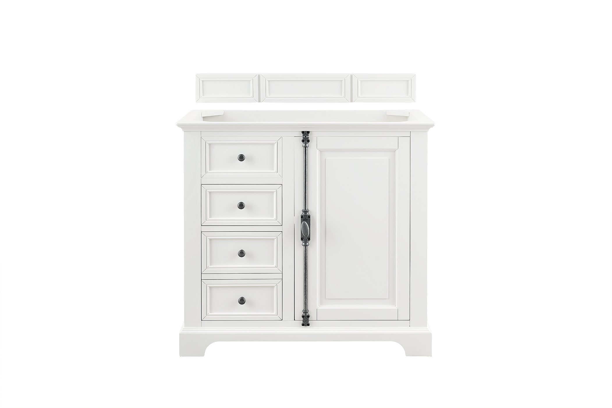 James Martin 238-105-V36-BW Providence 36" Single Vanity Cabinet, Bright White