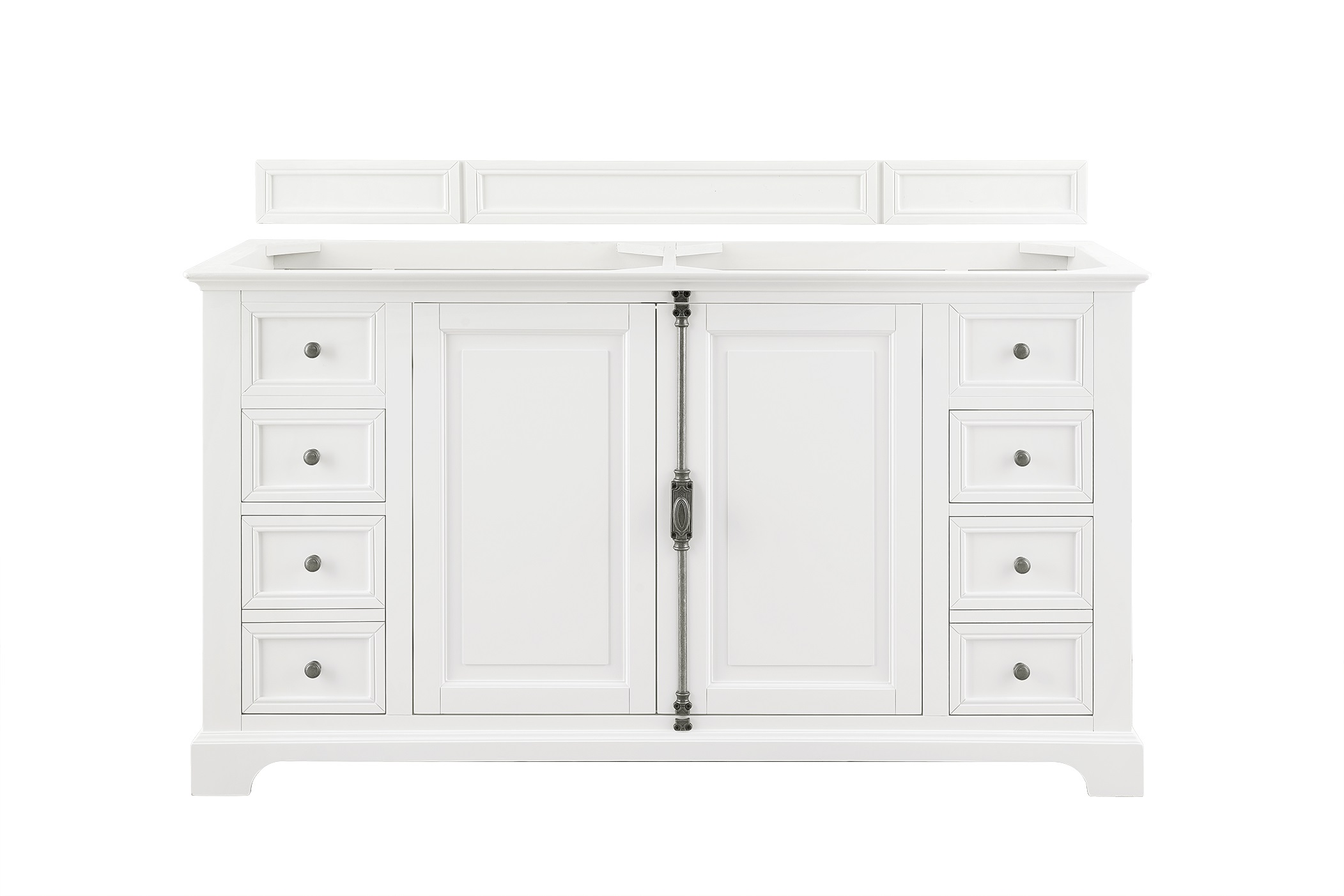 James Martin 238-105-V60S-BW Providence 60" Single Vanity Cabinet, Bright White