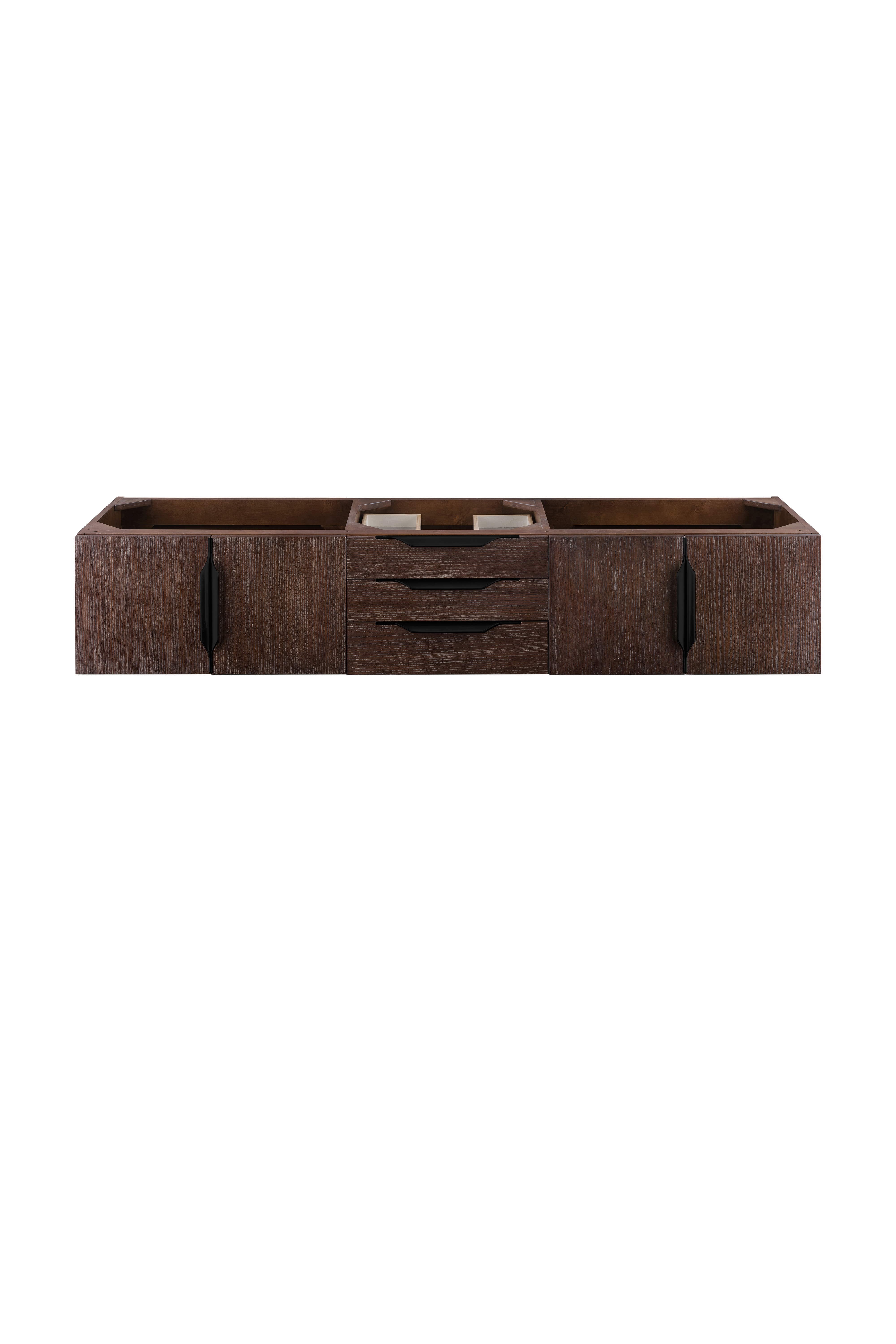 James Martin 389-V72D-CFO-MB Mercer Island 72" Vanity, Coffee Oak, Matte Black