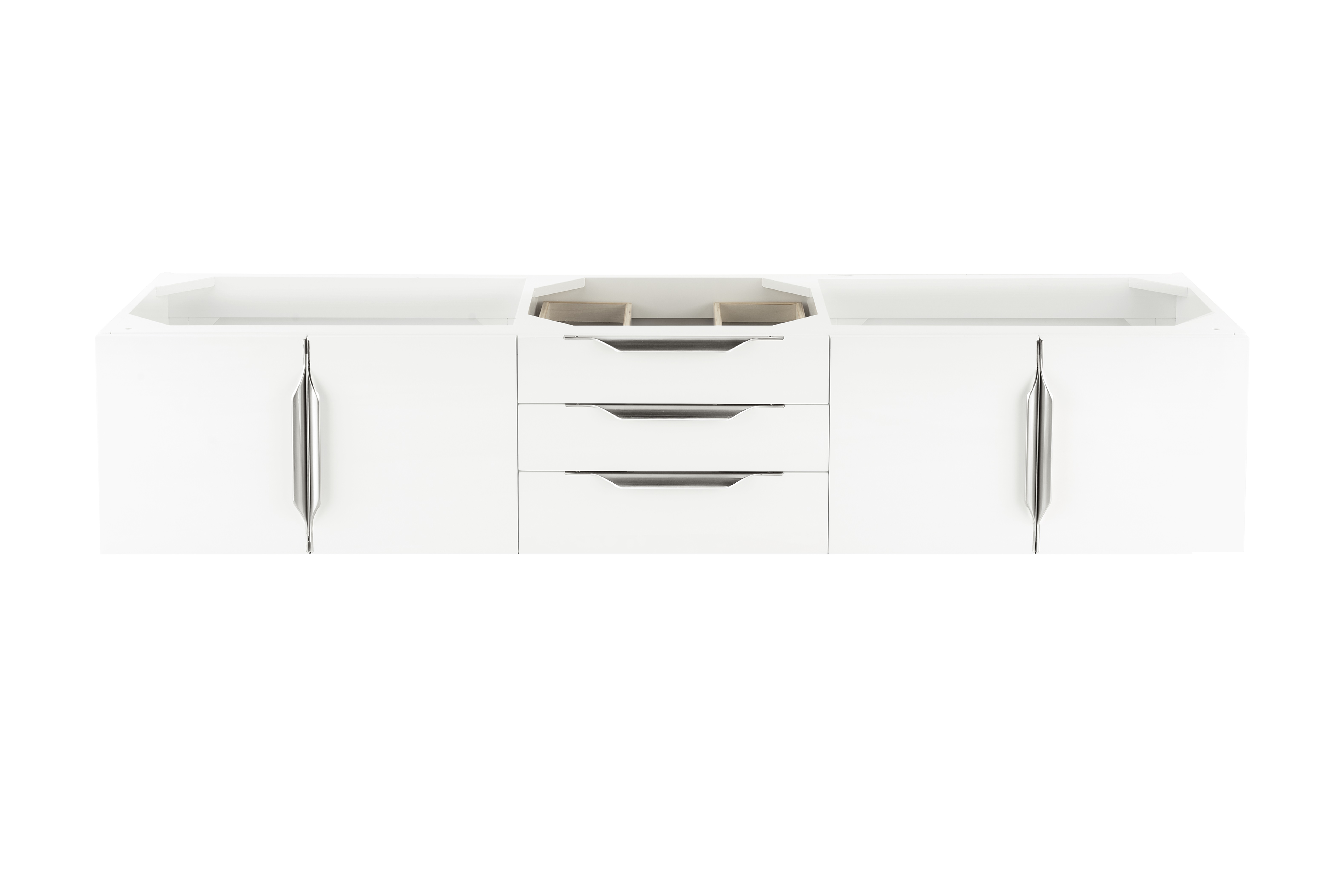 James Martin 389-V72S-GW-A Mercer Island 72" Single Vanity, Glossy White