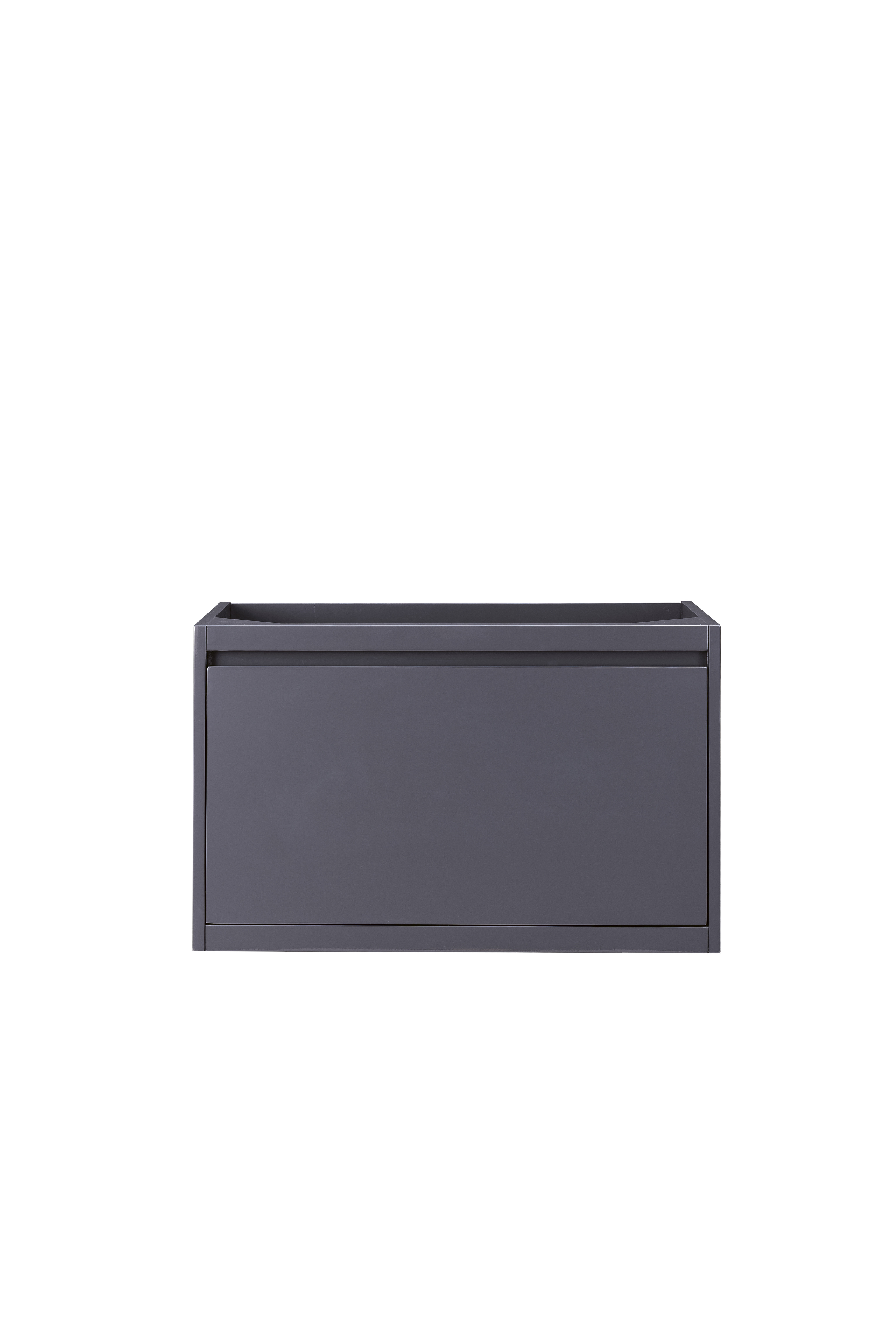 James Martin 801-V31.5-MGG Milan 31.5" Single Vanity Cabinet, Modern Grey Glossy - Click Image to Close
