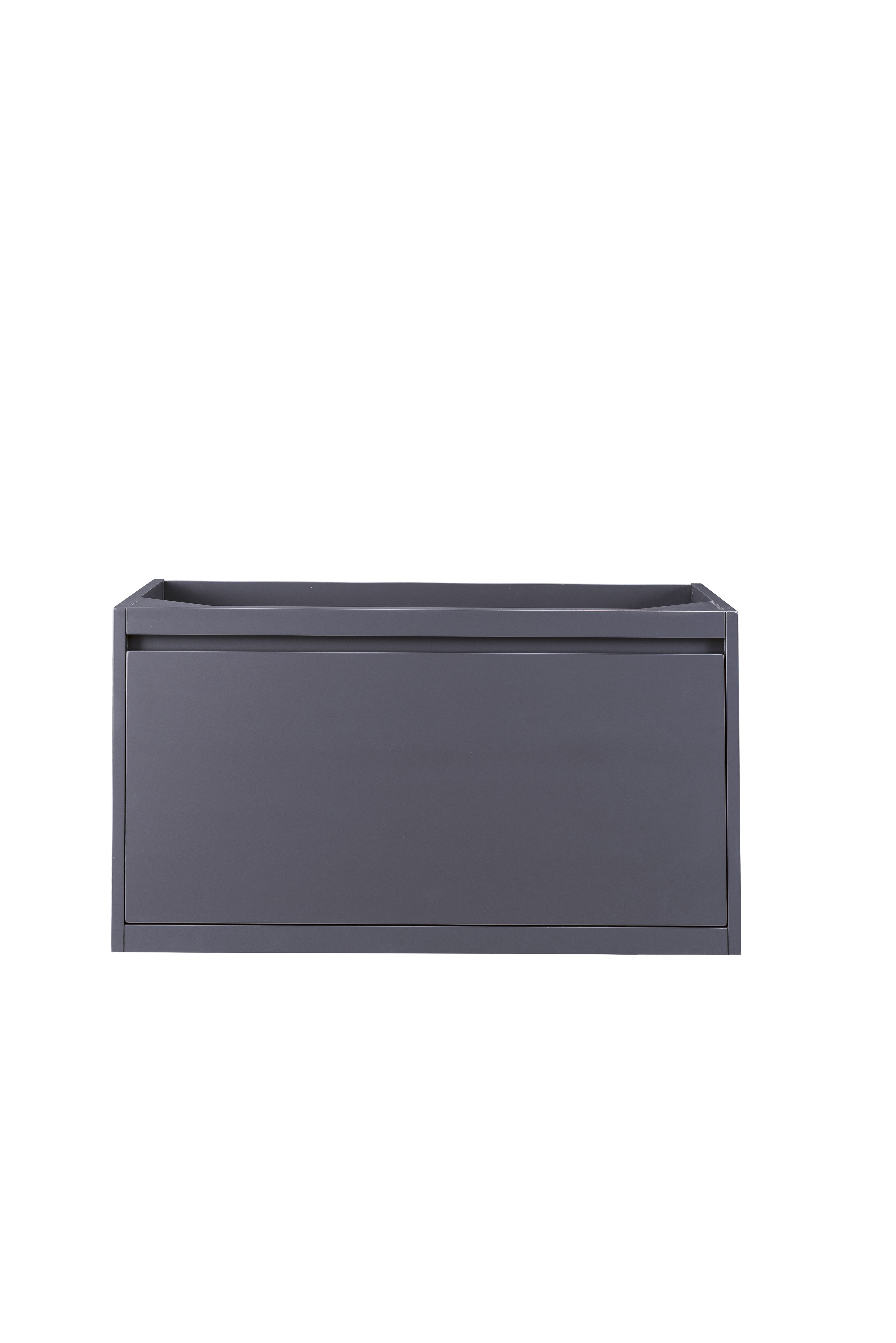 James Martin 801-V35.4-MGG Milan 35.4" Single Vanity Cabinet, Modern Grey Glossy - Click Image to Close