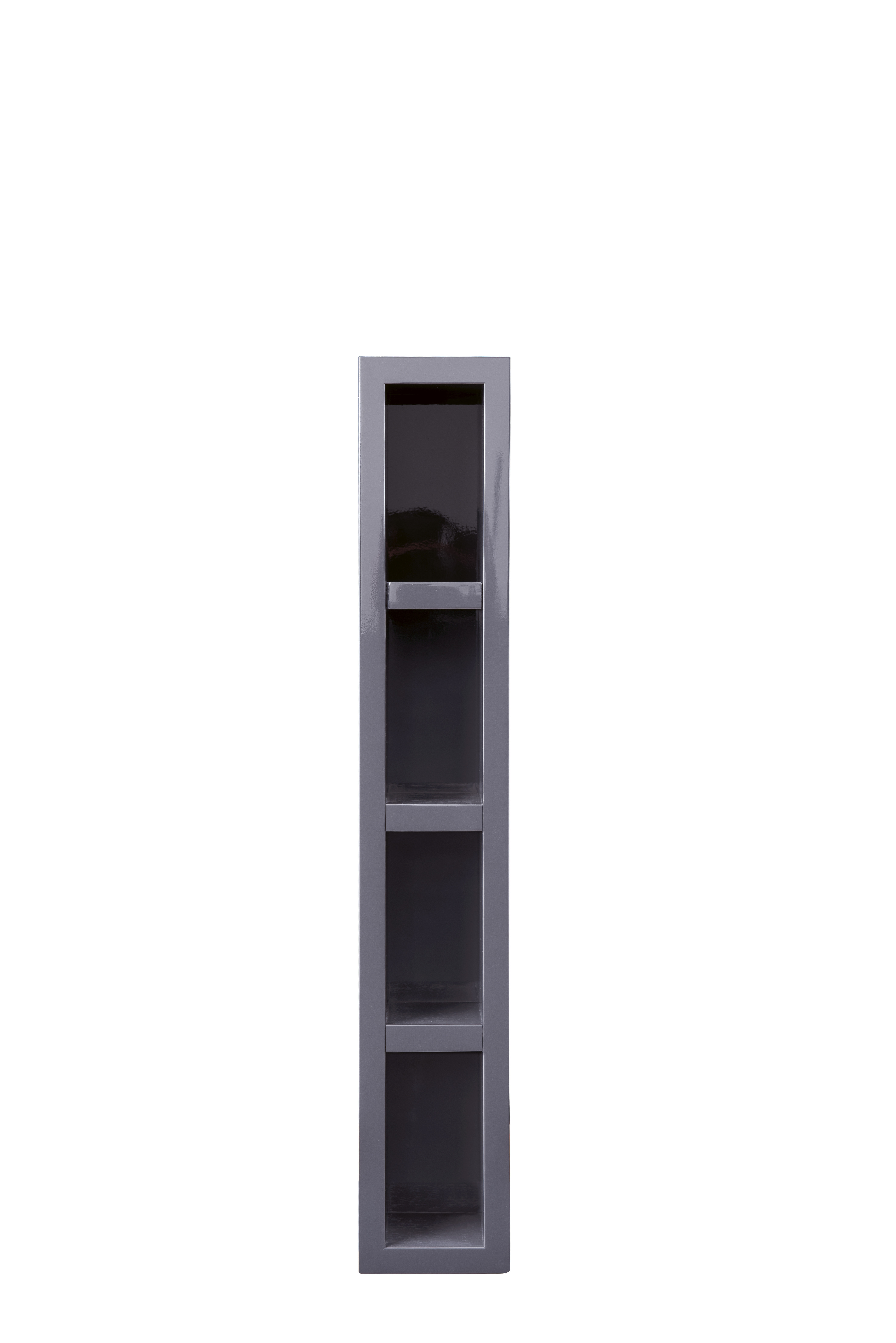 James Martin 803-SC424-MGG Milan 12" Storage Cabinet (Small), Modern Grey Glossy