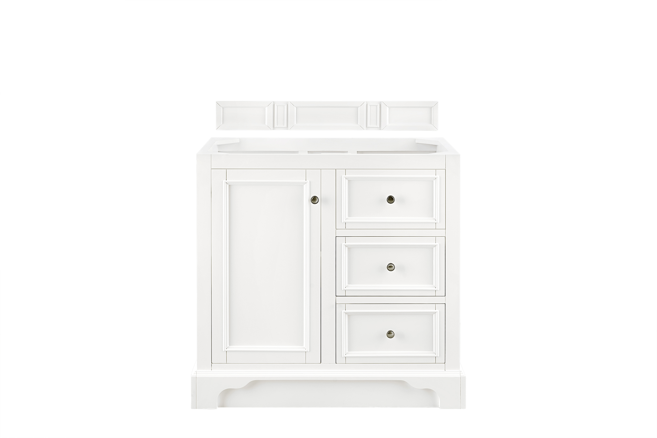 James Martin 825-V36-BW De Soto 36" Single Vanity, Bright White