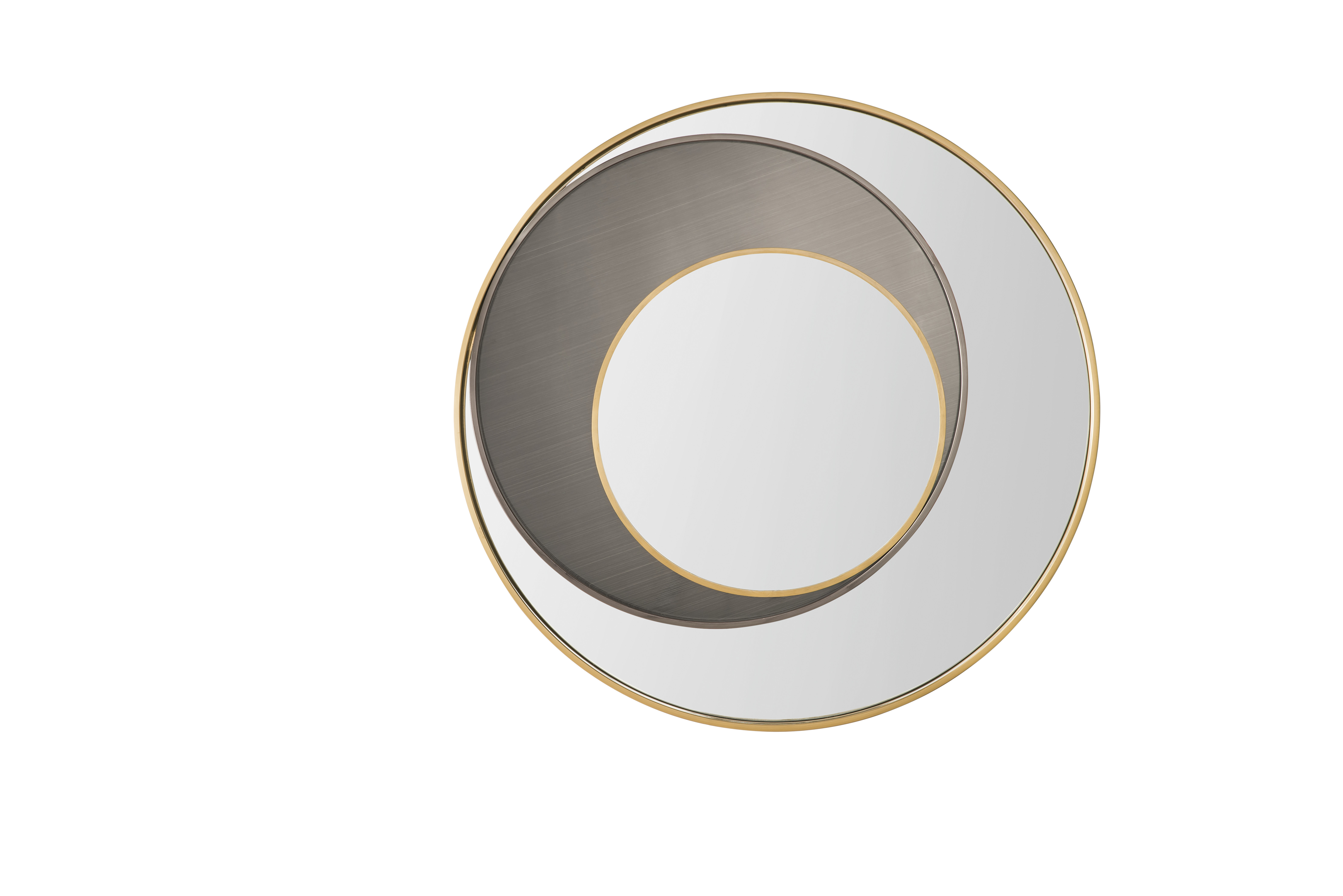James Martin 903-M35.4-RG-OX Cosmos 35.4" Mirror, Radiant Gold and Onyx