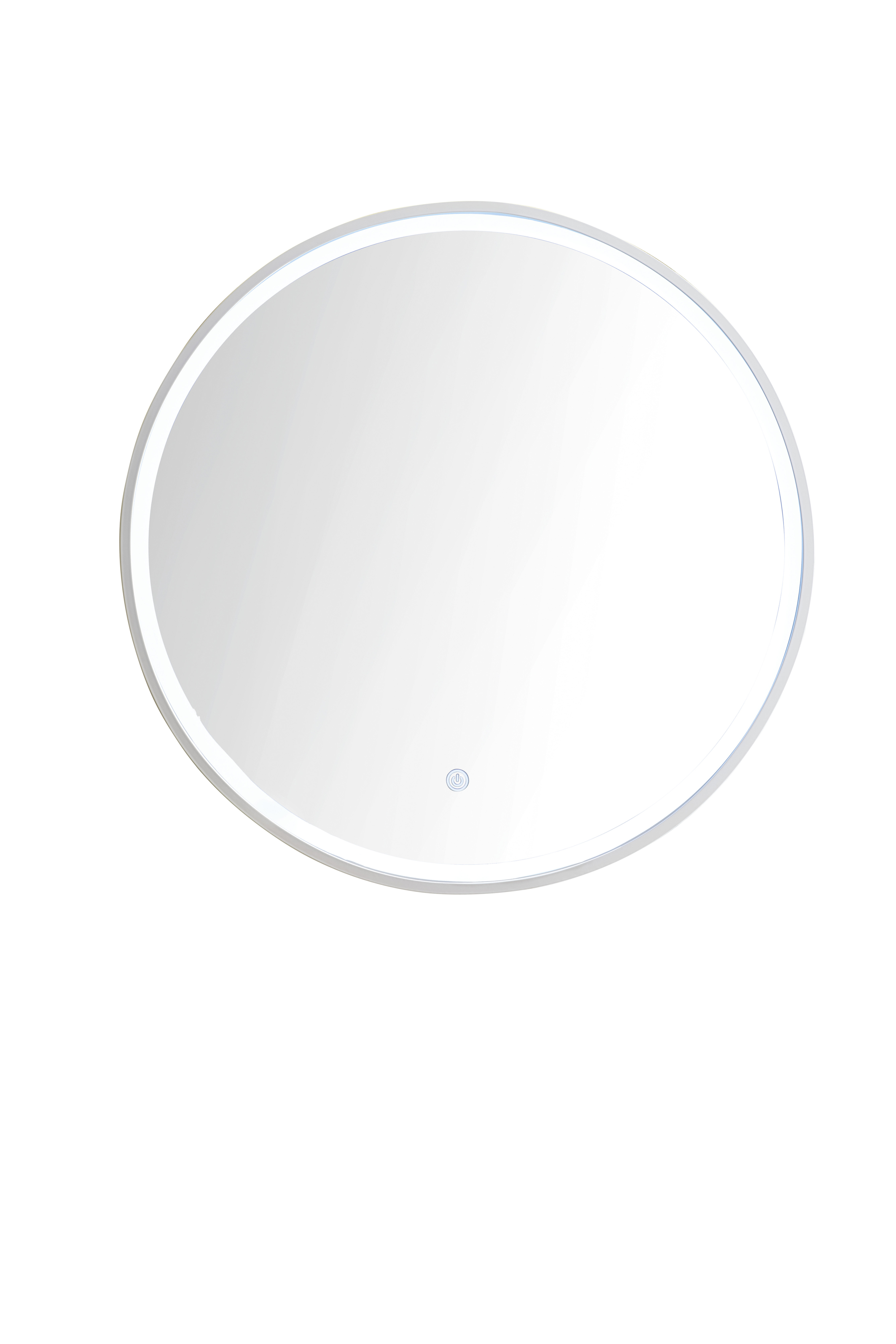 James Martin 933-M24-GW Cirque 24" Mirror, Glossy White
