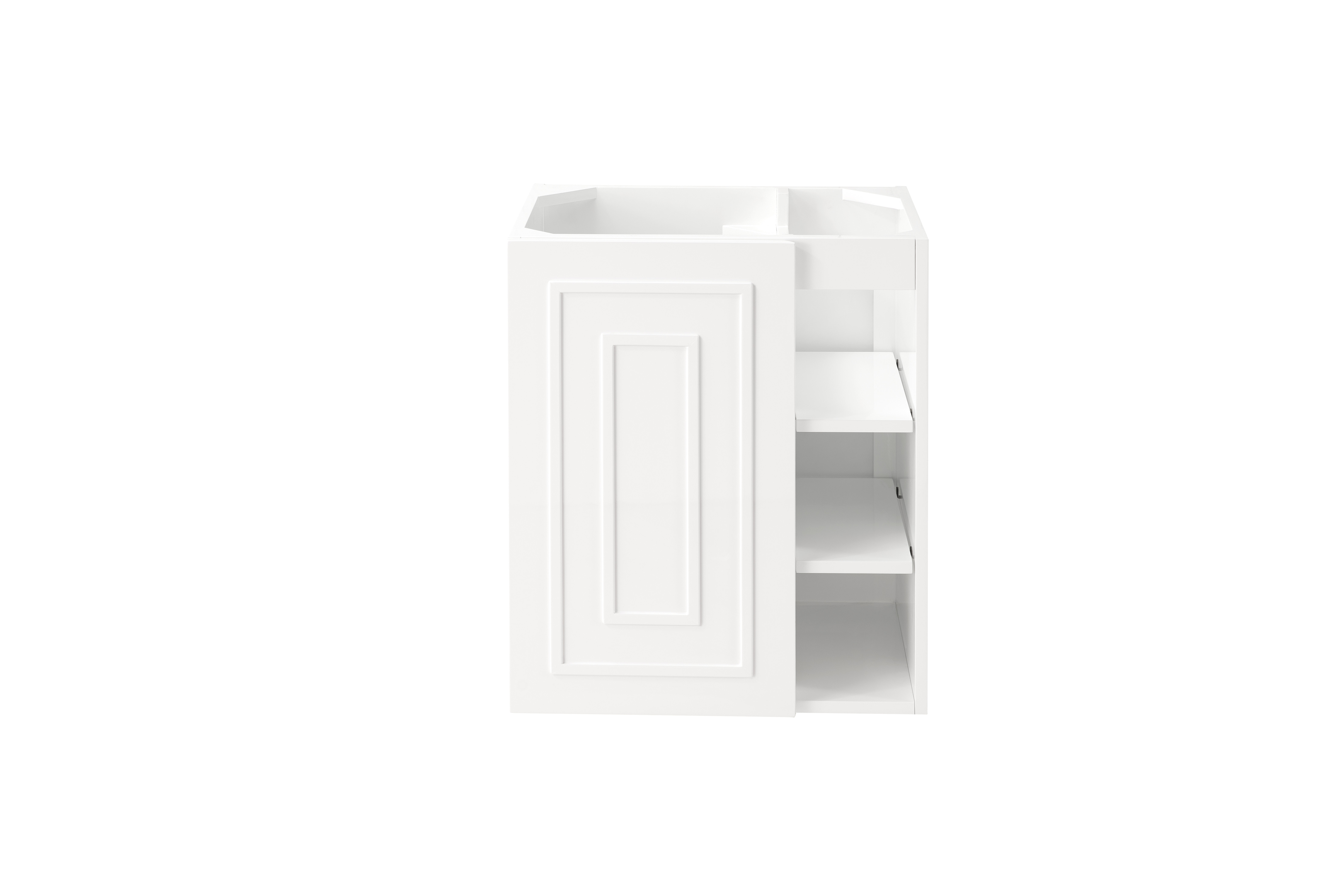 James Martin E110-V24-GW Alicante' 24" Single Vanity Cabinet, Glossy White - Click Image to Close