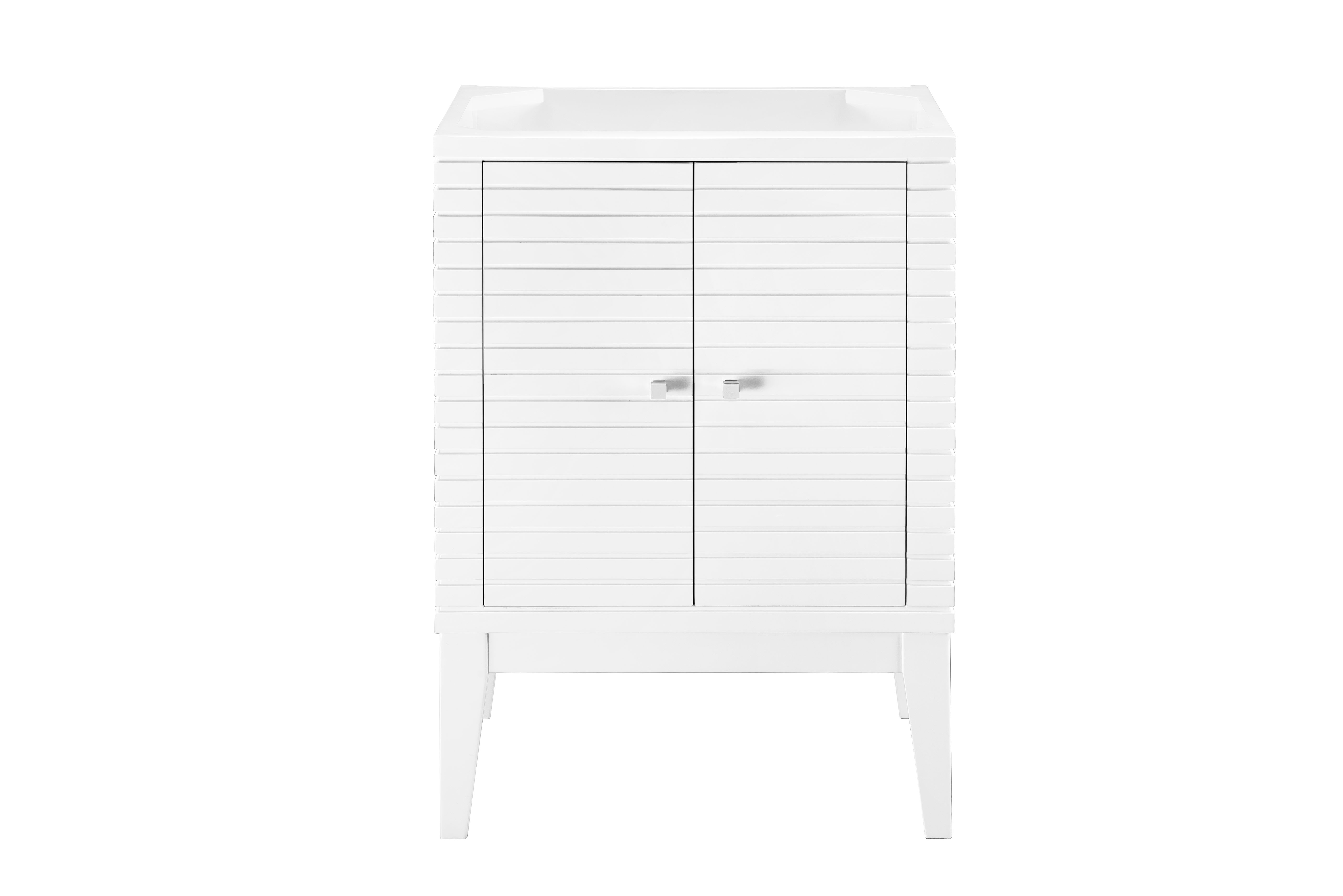 James Martin E213-V24-GW Linden 24" Single Vanity Cabinet, Glossy White - Click Image to Close