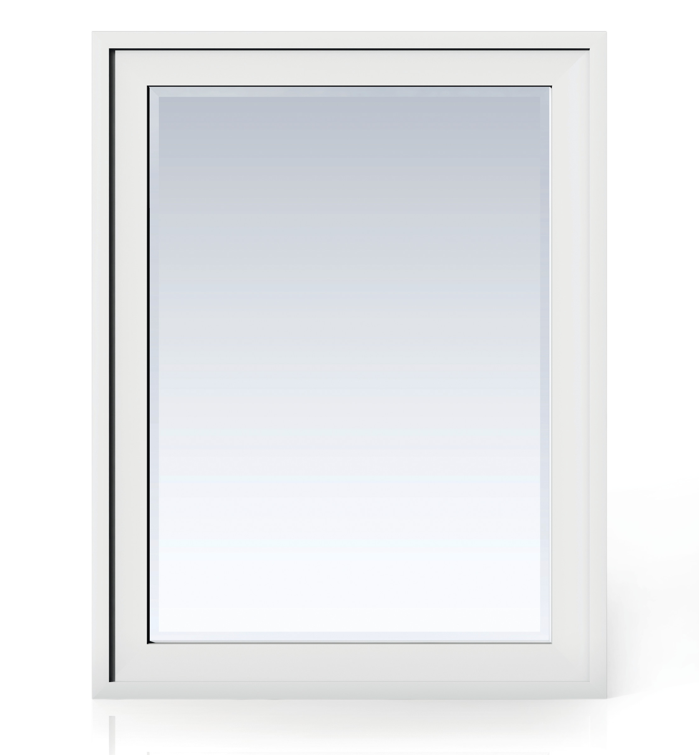 James Martin E444-M30-GW Addison 30" Rectangular Mirror, Glossy White