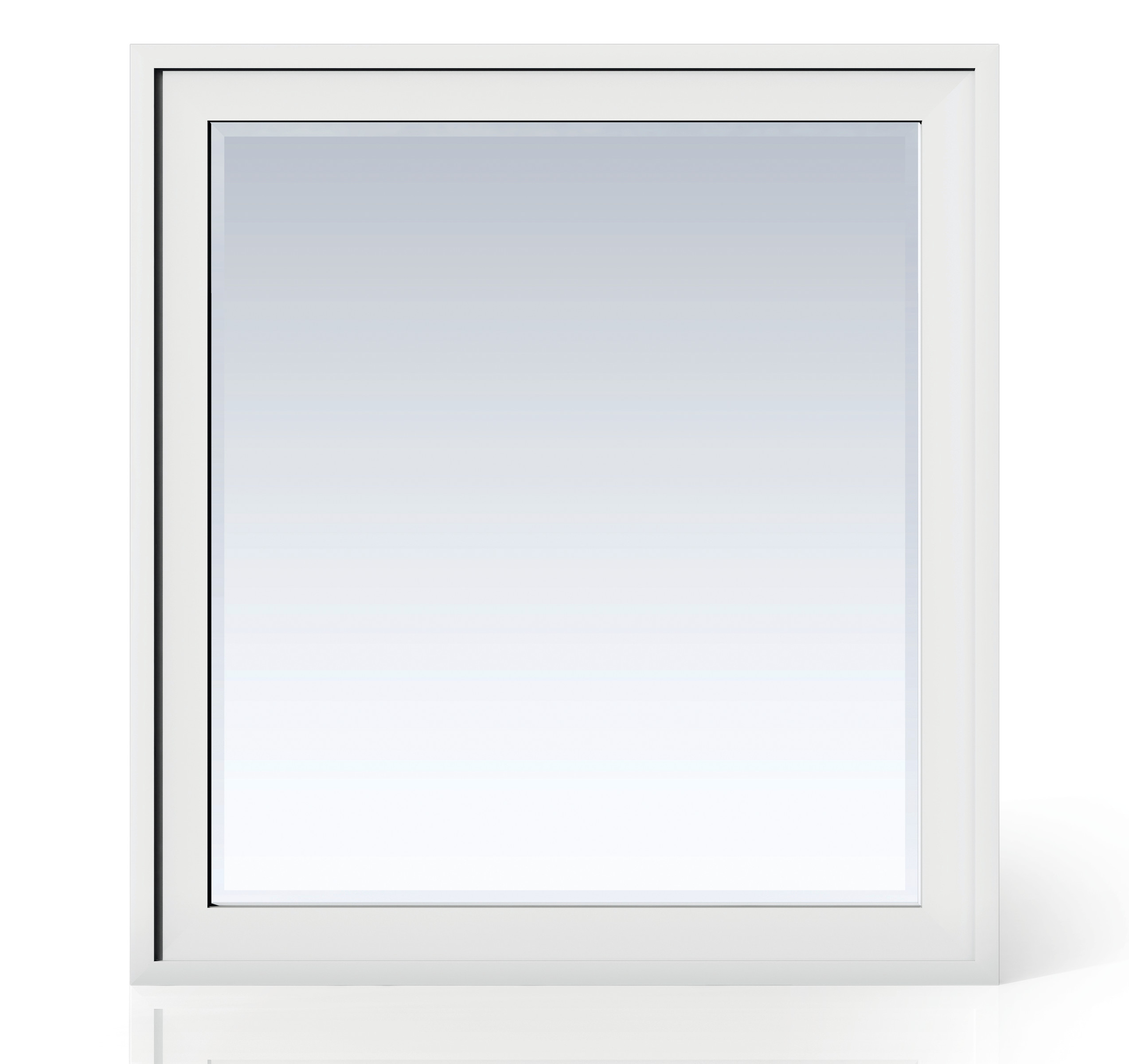 James Martin E444-M36-GW Addison 36" Rectangular Mirror, Glossy White