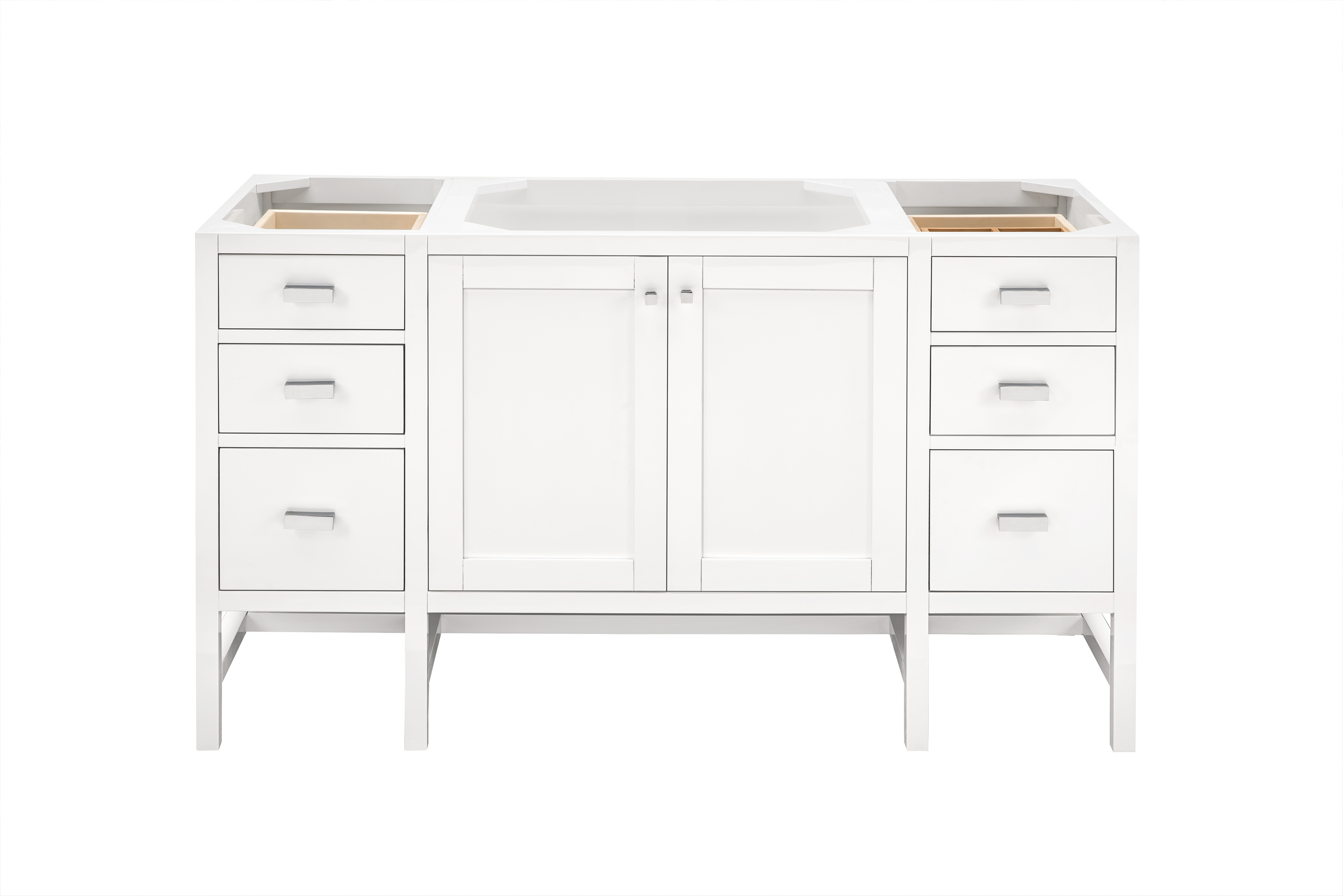 James Martin E444-V60S-GW Addison 60" Single Vanity Cabinet , Glossy White