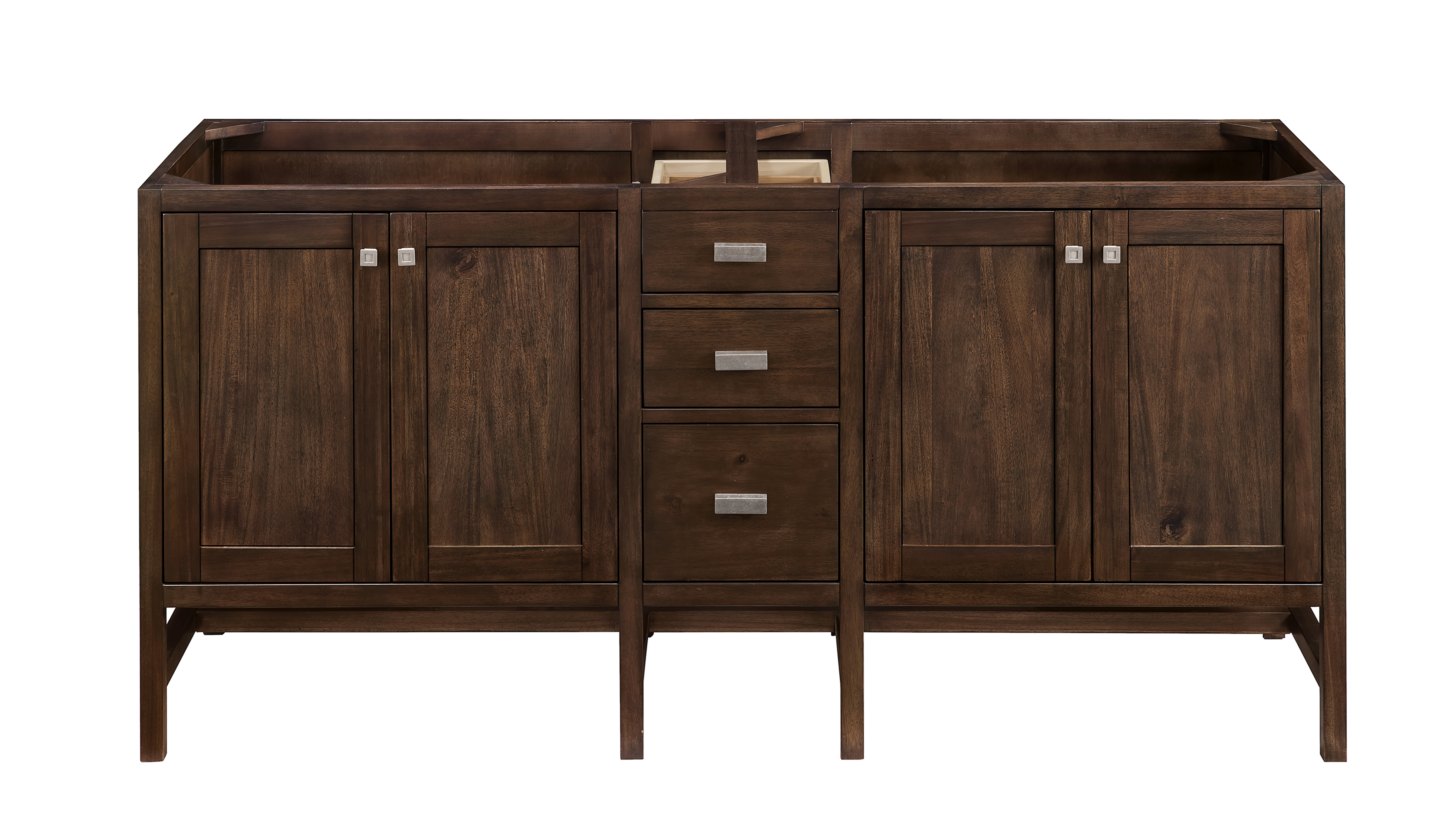 James Martin E444-V72-MCA Addison 72" Double Vanity Cabinet, Mid Century Acacia