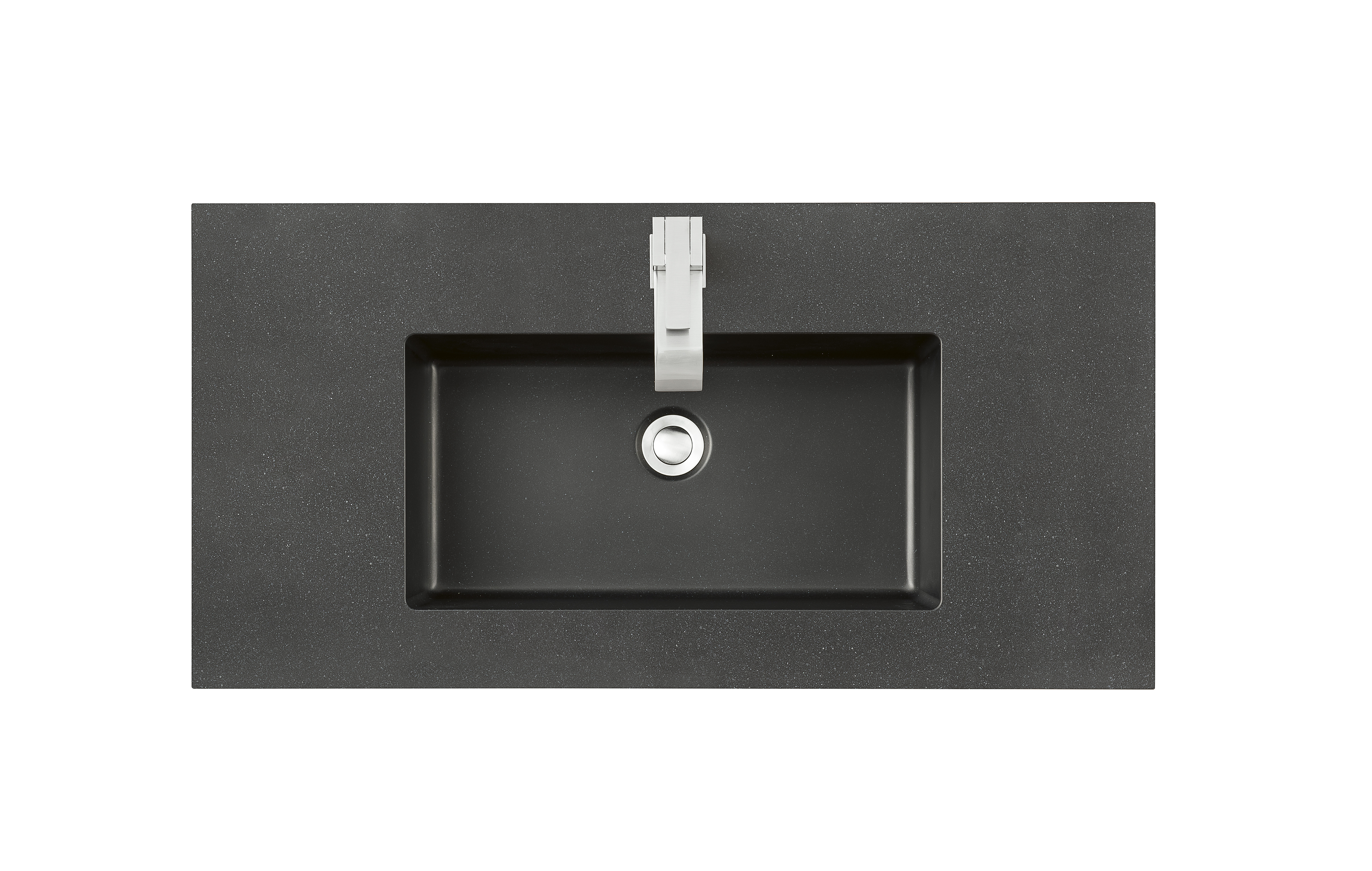 James Martin SWB-S35.4-CHB 35.4" Single Sink Top, Charcoal Black