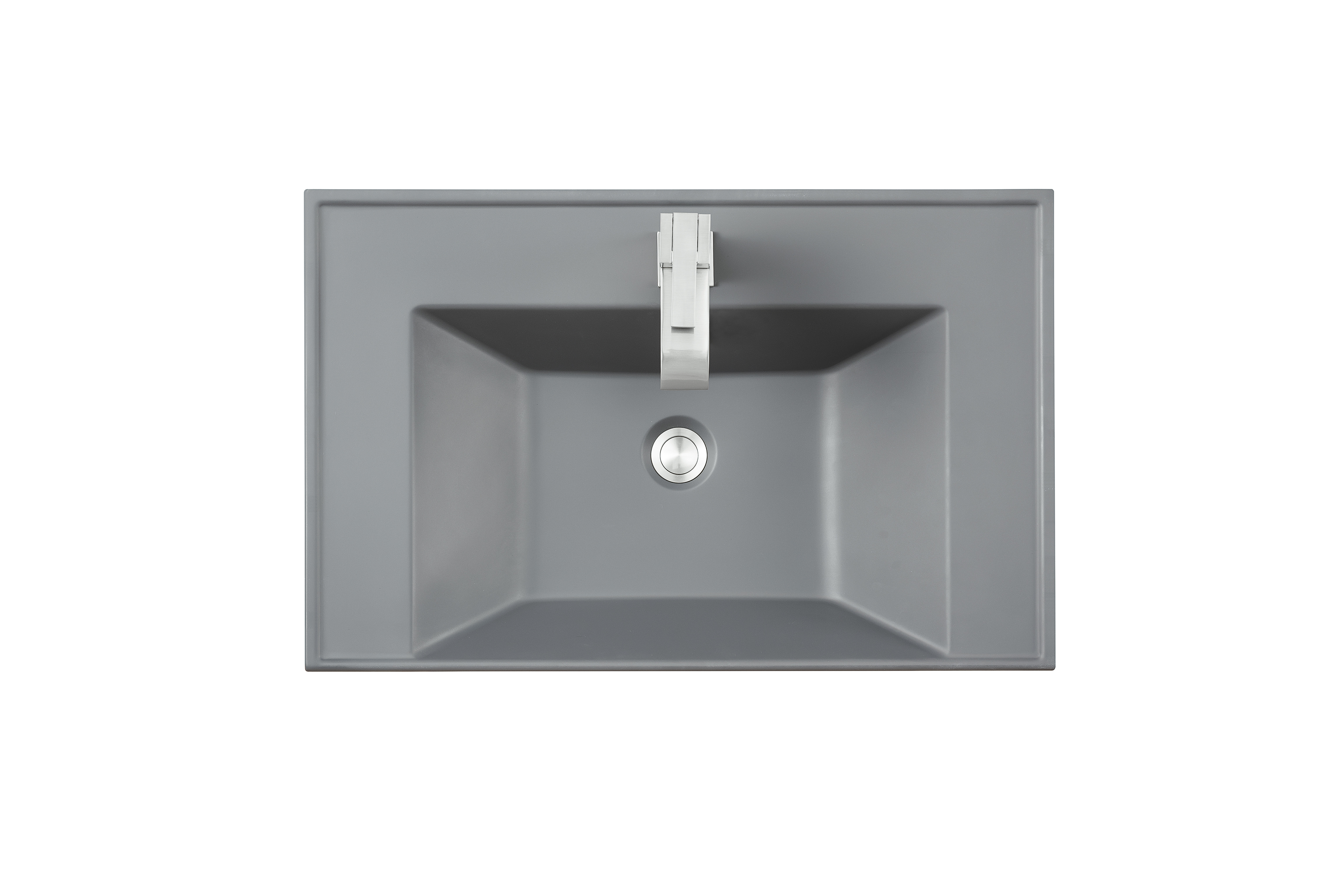 James Martin SWC-S27.6-MGR 27.6" Single Sink Top, Modern Grey