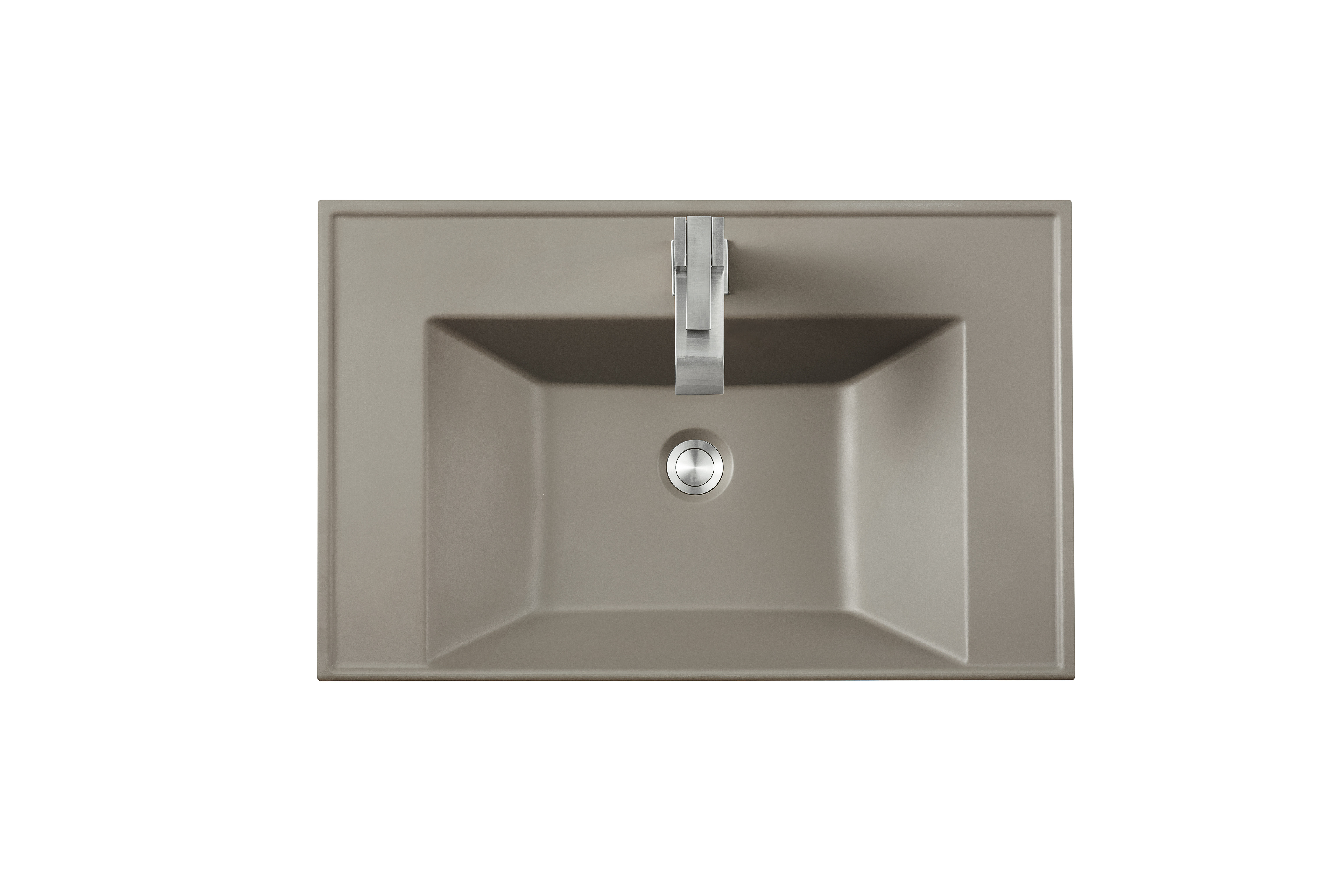 James Martin SWC-S27.6-STG 27.6" Single Sink Top, Stone Grey