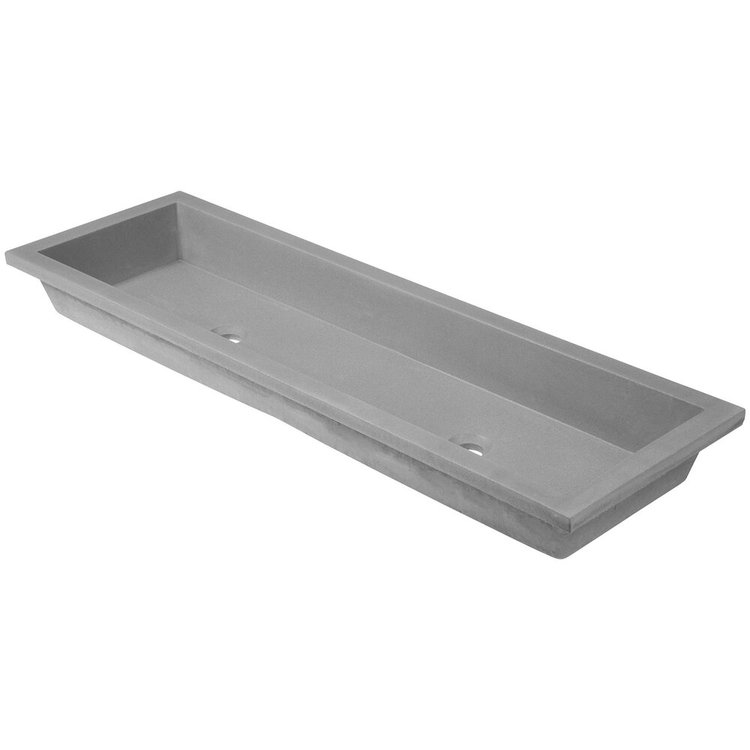 Linkasink AC13UM G 48" Trough Sink - Gray Concrete