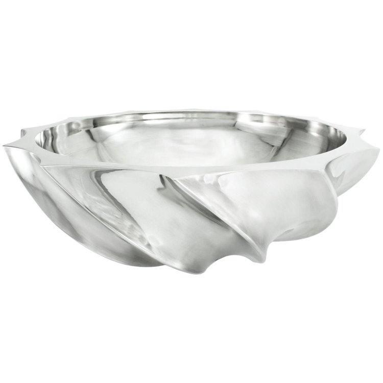 Linkasink B007 P Wave Bowl - Polished White Bronze - Click Image to Close