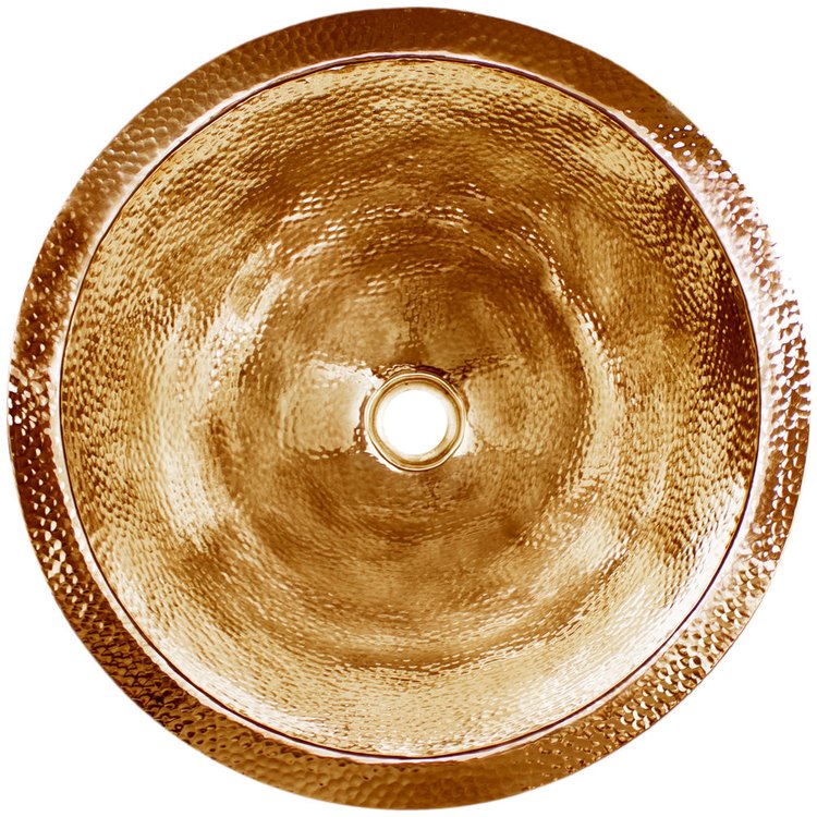 Linkasink BLD102 PB Large Round Builder's Series - Polished Unlacquered Brass