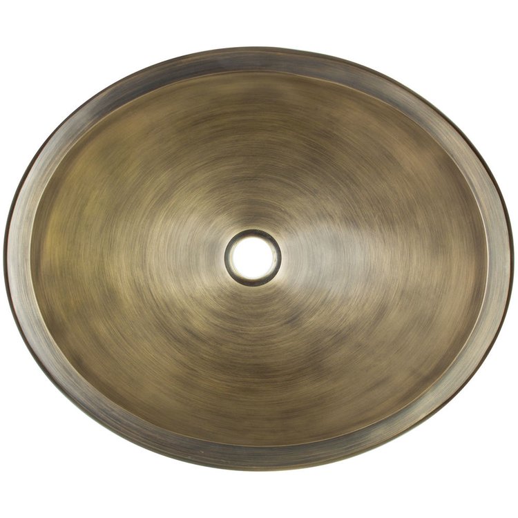 Linkasink BR005 AB Bronze oval smooth - Antique Bronze - Antique Bronze