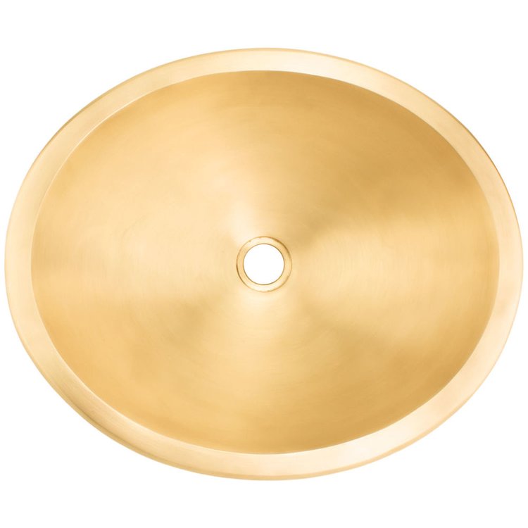 Linkasink BR005 UB Bronze oval smooth - Unlacquered Brass - Unlacquered Brass
