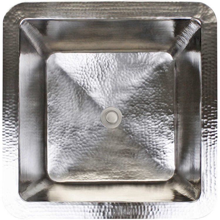 Linkasink C005 SN Hammered Small Square - Satin Nickel