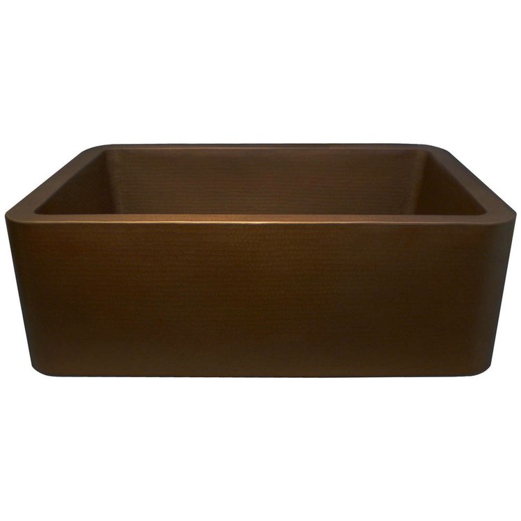 Linkasink C020 DB Hammered Farm House Kitchen - Single Bowl 30" - Dark Bronze