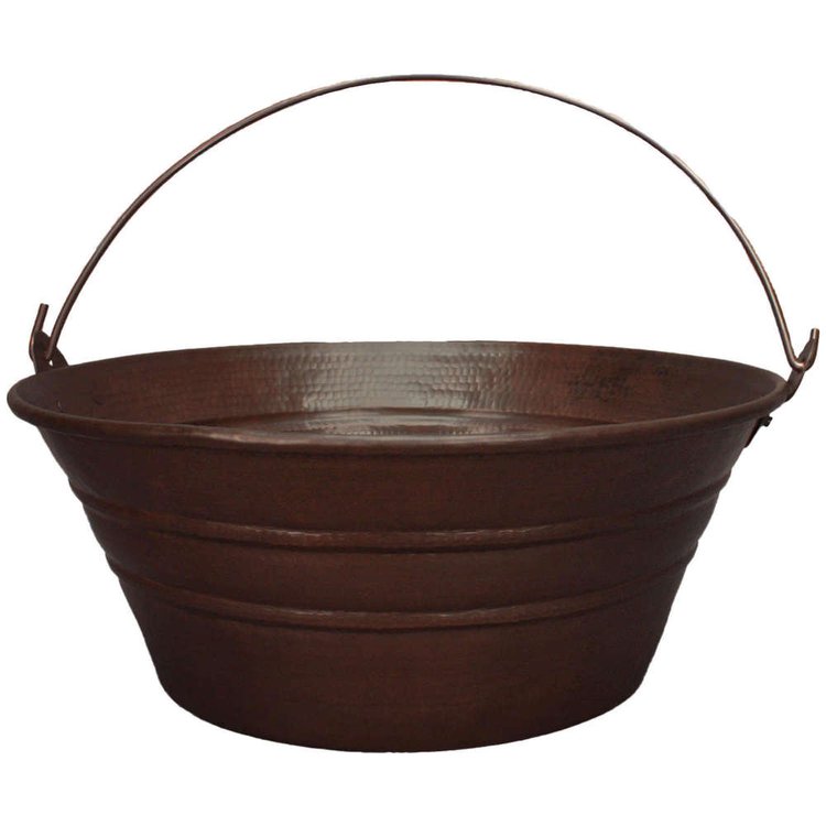 Linkasink C049 DB Hammered Bucket Sink - Dark Bronze