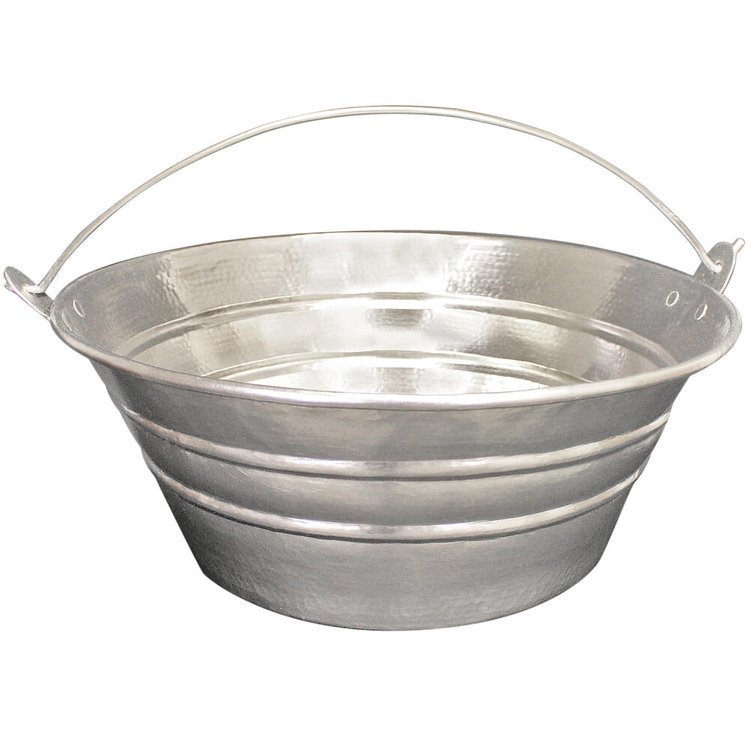 Linkasink C049 SN Hammered Bucket Sink - Satin Nickel