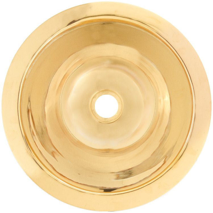 Linkasink CS002 PB Smooth Large Round - Polished Unlacquered Brass