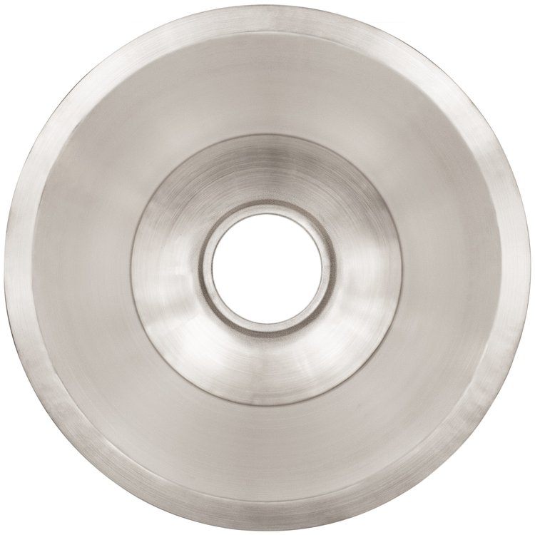 Linkasink CS017 SS Smooth Small Round Flat Bottom Bar/Utility, 3.5" drain opening - Satin Stainless Steel