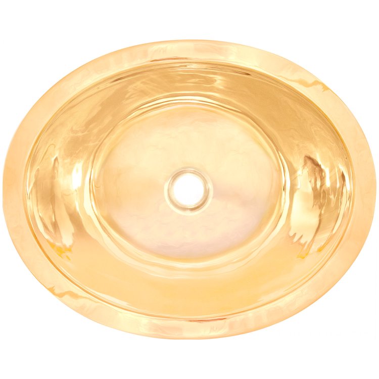 Linkasink CS023 PB Smooth Oval - Polished Unlacquered Brass