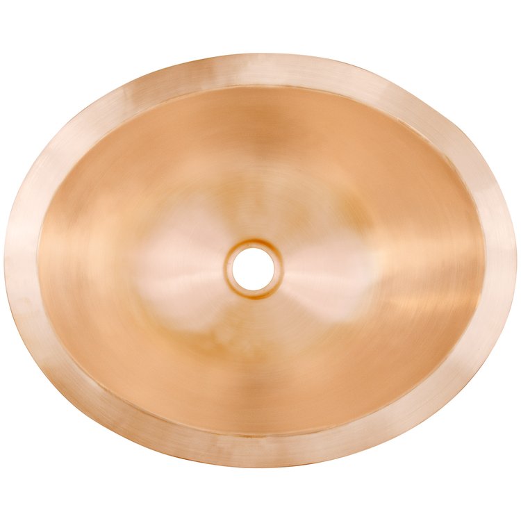 Linkasink CS023 SRG Smooth Oval - Satin Unlacquered Rose Gold