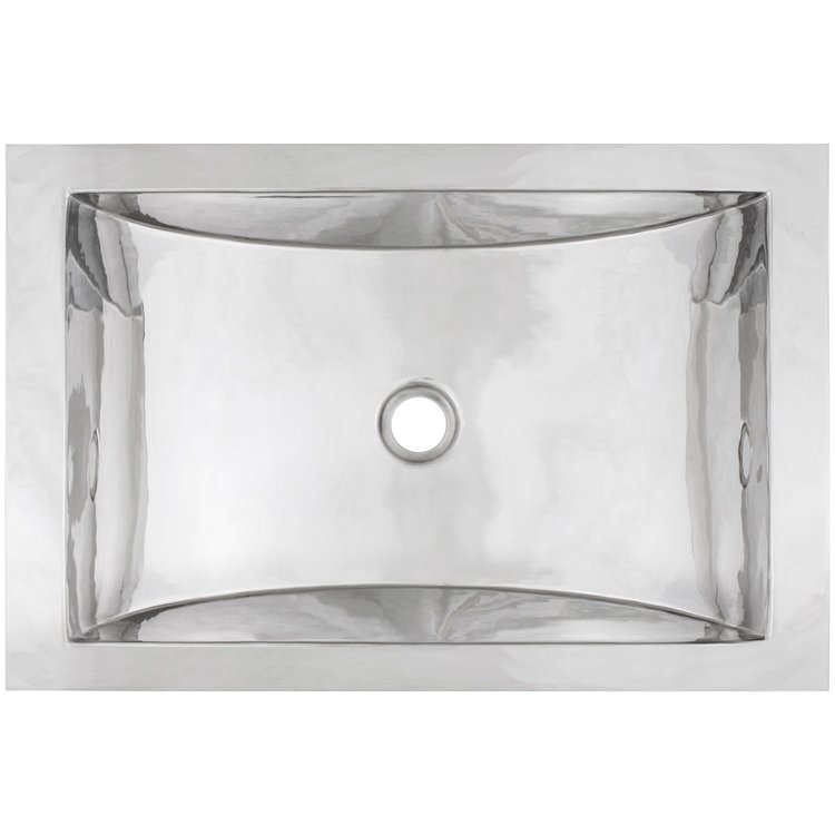 Linkasink CS052 PS Smooth Rectangular Crescent - Polished Stainless Steel