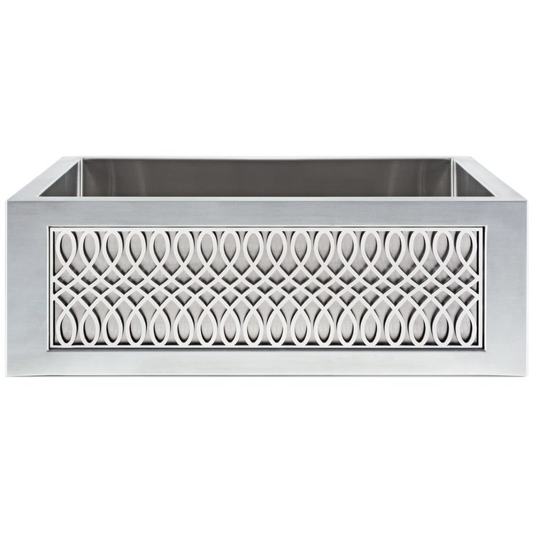 Linkasink PNL101 SS Panel - Lyre - Satin Stainless Steel - Satin Stainless Steel