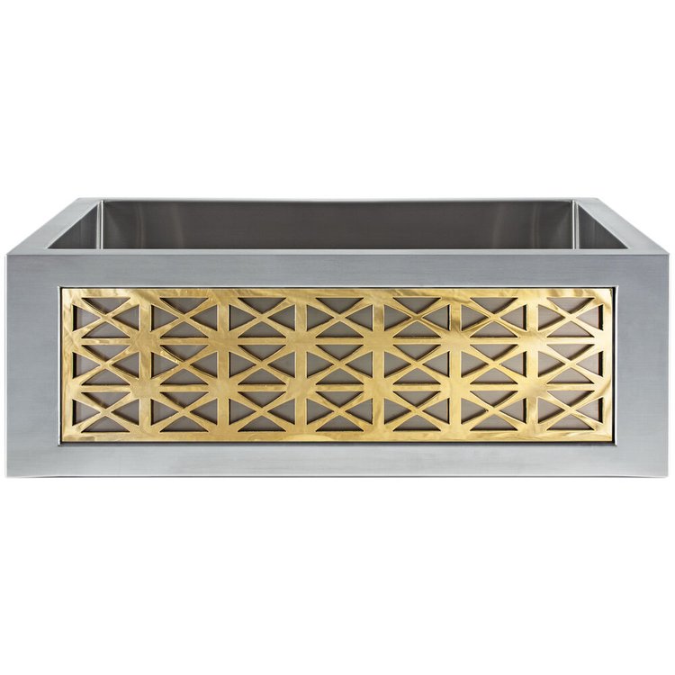 Linkasink PNL102 PB Panel - Spoke - Unlacquered Brass - Polished Unlacquered Brass