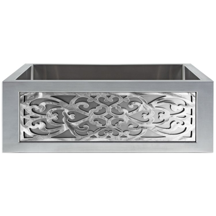 Linkasink PNL105 PS Panel - Filigree - Polished Stainless Steel - Polished Stainless Steel