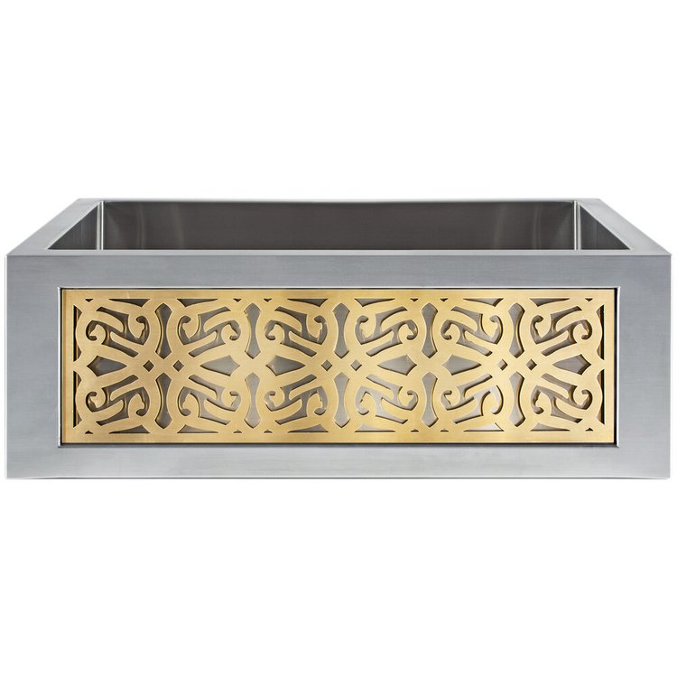 Linkasink PNL106 PB Panel - Tribal - Unlacquered Brass - Polished Unlacquered Brass