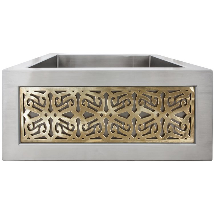 Linkasink PNLS106 PB Panel Small - Tribal - Polished Unlacquered Brass - Polished Unlacquered Brass