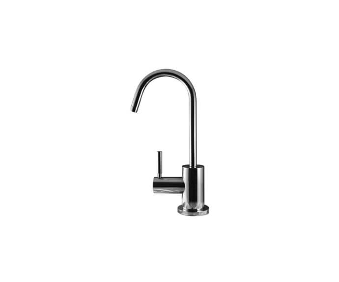 Mountain Plumbing MT1400/SS Stainless Steel Hot Water Faucet with Contemporary Round Body & Handle - Stainless Steel - Click Image to Close