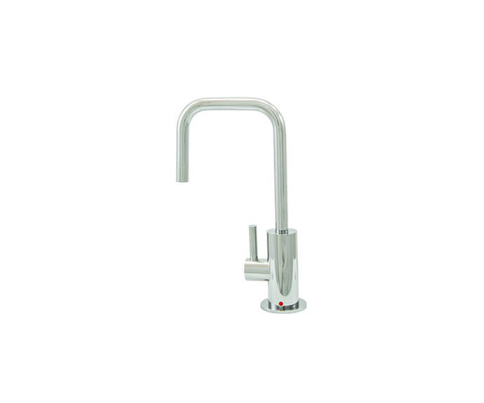Mountain Plumbing MT1830-NL/CPB Hot Water Faucet with Contemporary Round Body & Handle (90° Spout) - Polished Chrome